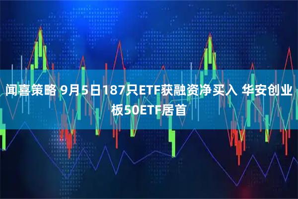 闻喜策略 9月5日187只ETF获融资净买入 华安创业板50ETF居首